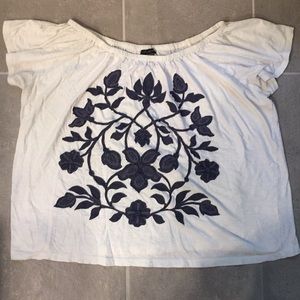 Ann Taylor Off-the-shoulder Peasant Top